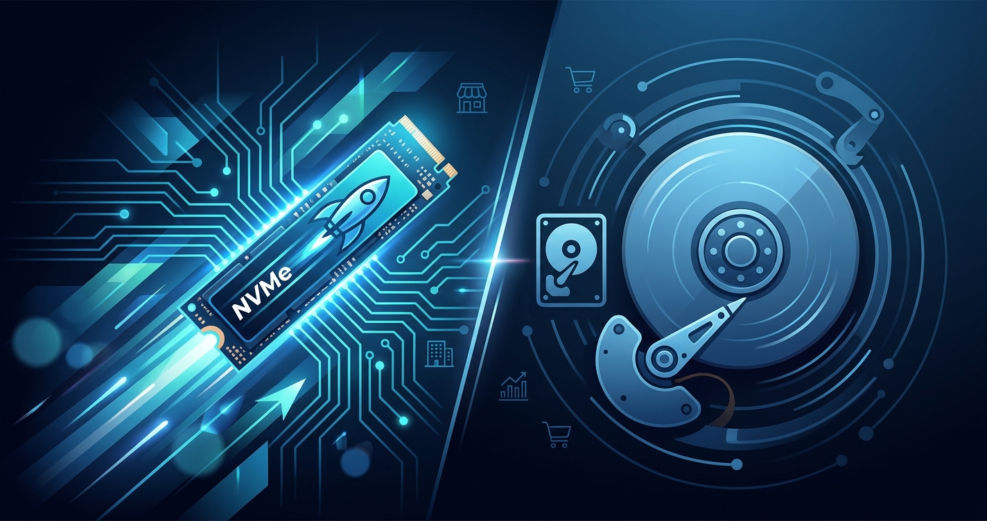 NVMe vs HDD Hosting: Küçük İşletmeler İçin Hangi Seçim Daha İyi?